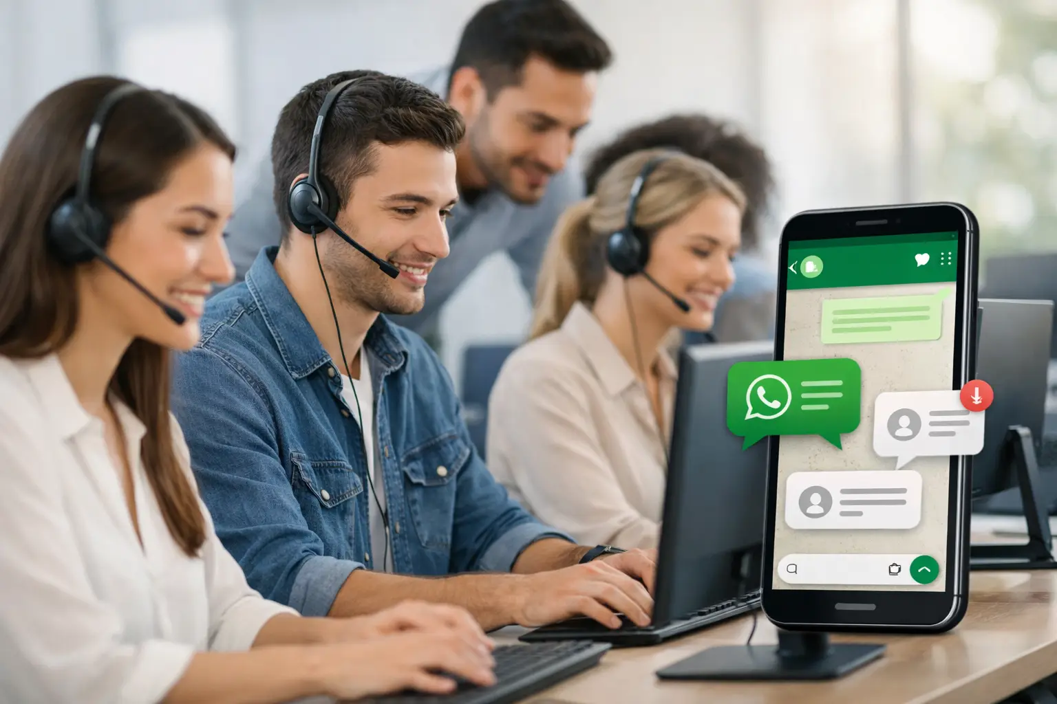 Atendimento multiatendente no WhatsApp