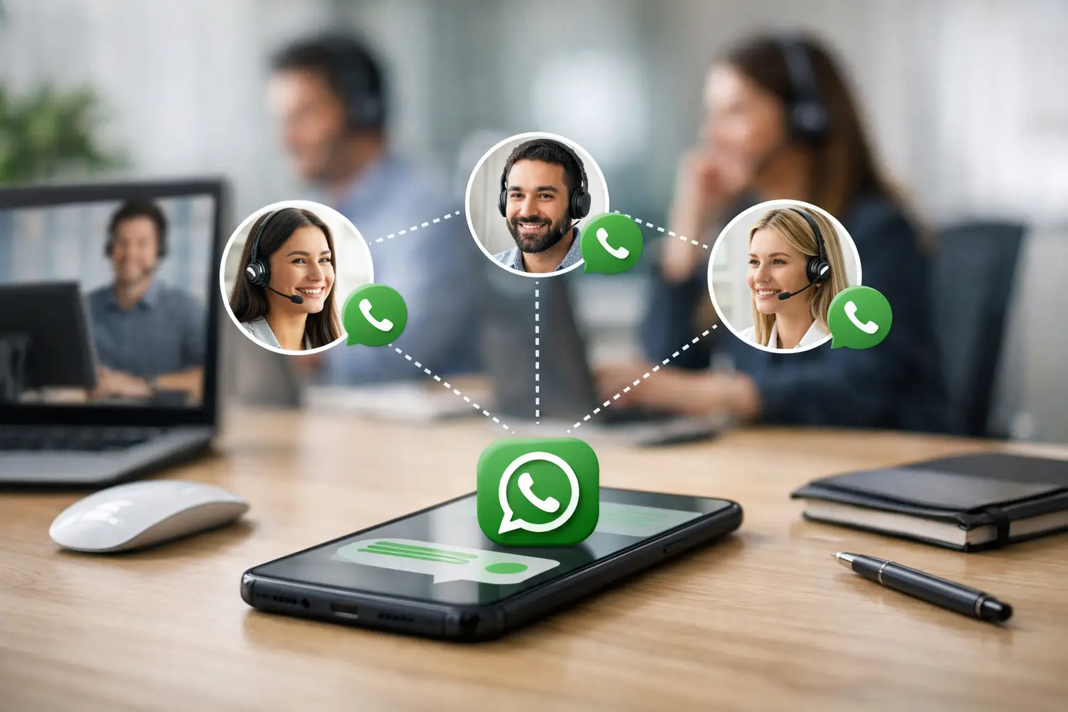 Distribuição automática de conversas no WhatsApp
