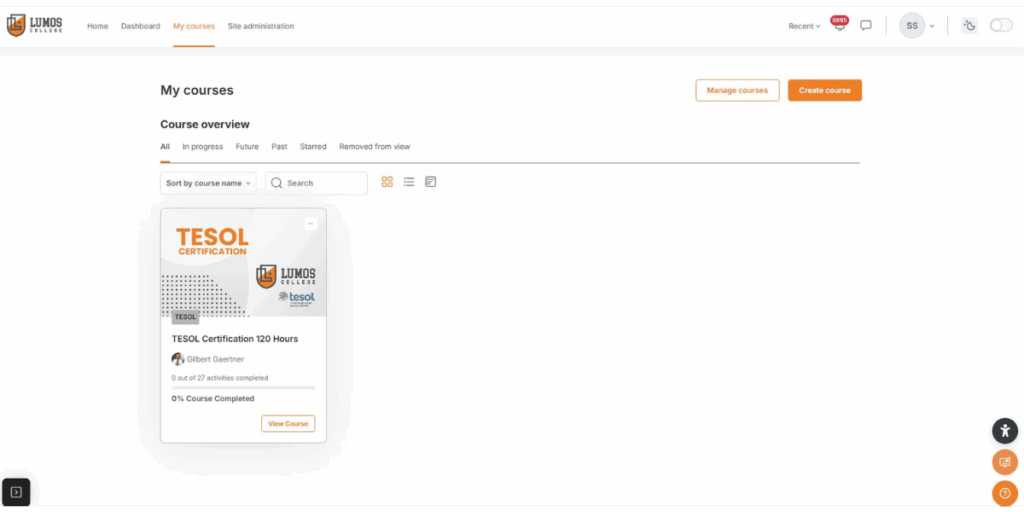 Cursos com design moderno no moodle como LMS para sua empresa